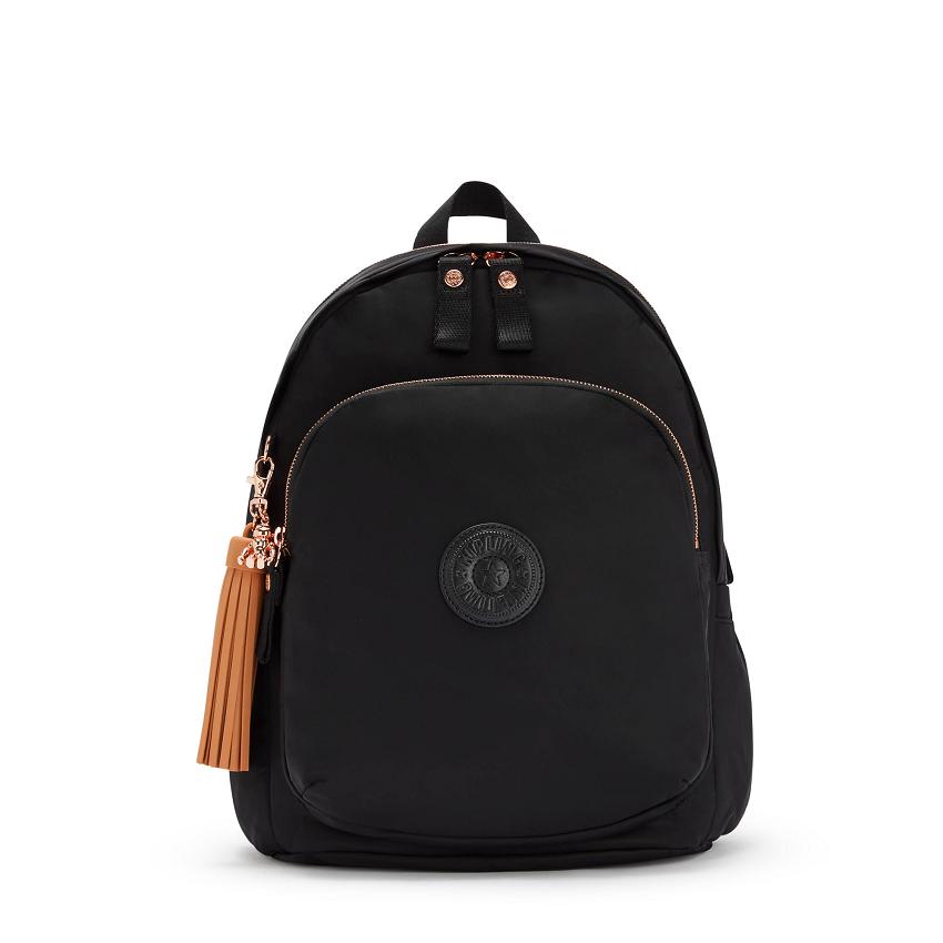 Mochilas Kipling Delia Medium Rosas Negras | Ki1790P